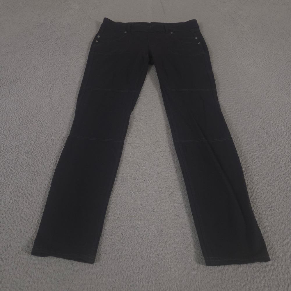 Athleta Leggings Womens L Black Bettona Jeggings Skinny Leg Supplex Nylon Jeans